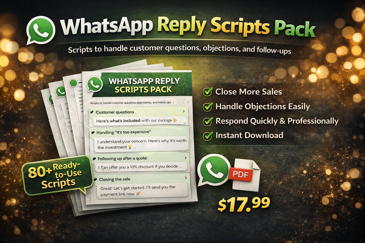 WhatsApp Reply Scripts Pack